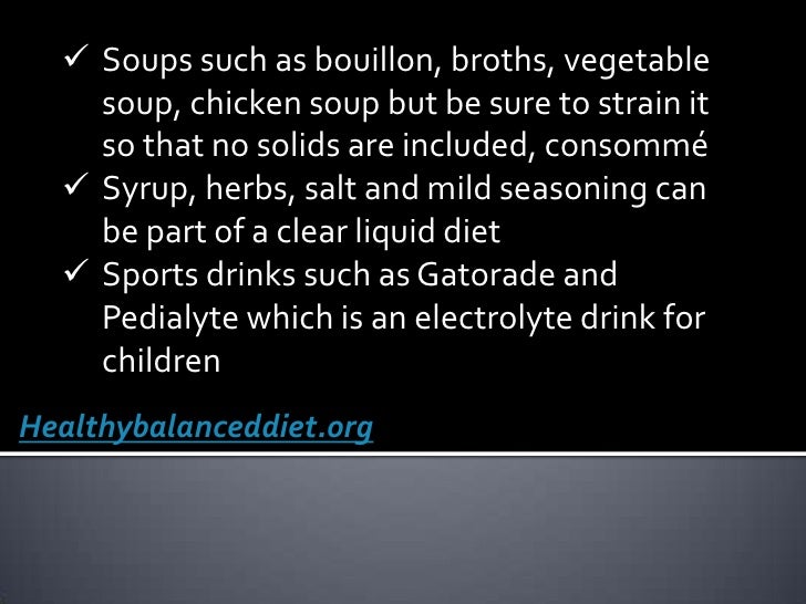 Is Applesauce Considered A Clear Liquid Diet - DietWalls