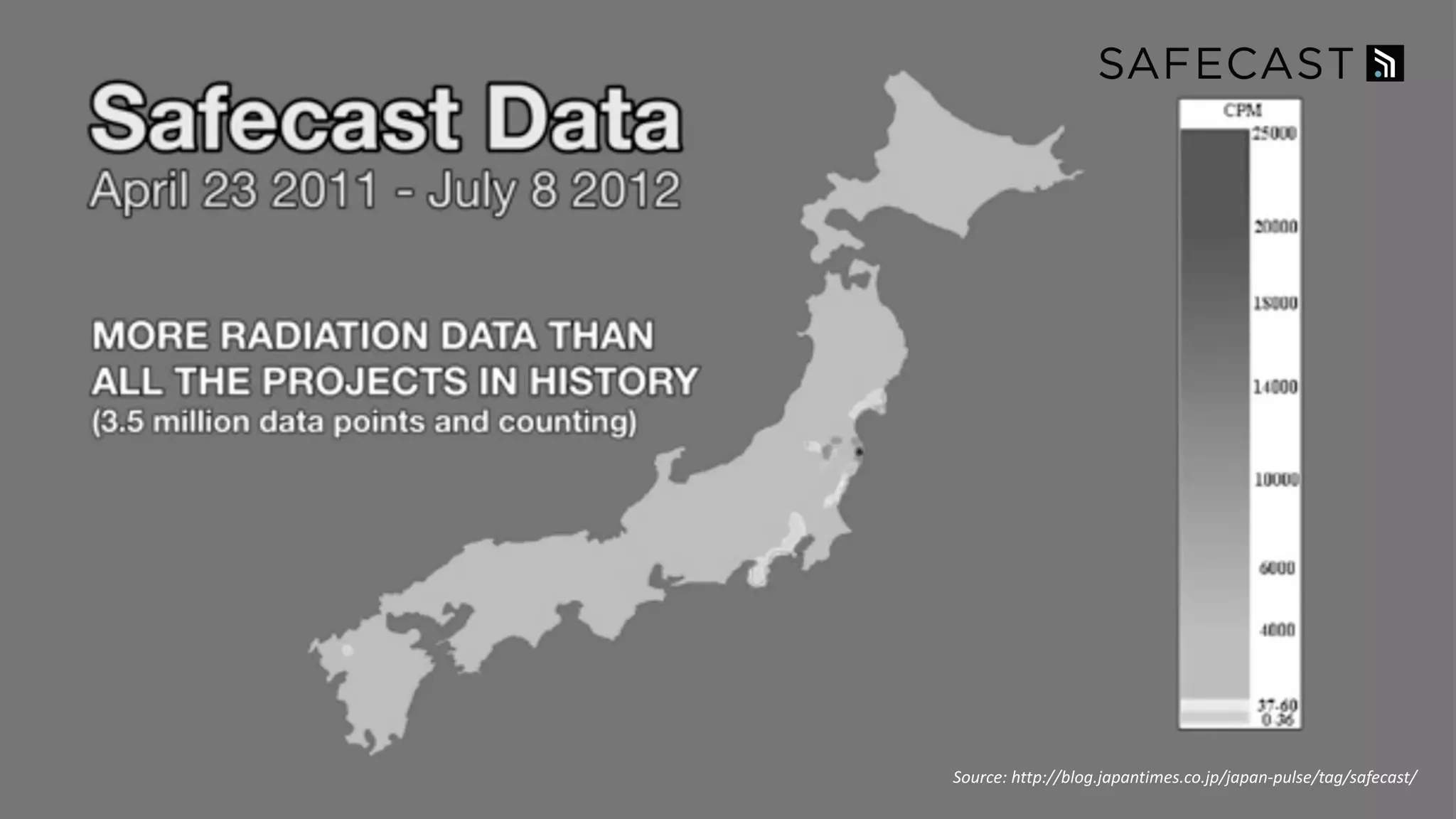 Copyright © 2016, Oracle and/or its affiliates. All rights reserved. |
Source: http://blog.japantimes.co.jp/japan-pulse/tag/safecast/
 