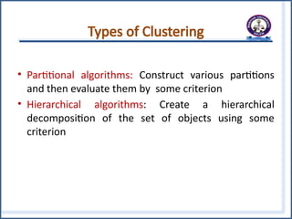 4_Clustering.pptx,data mining,data analytics | PPTX