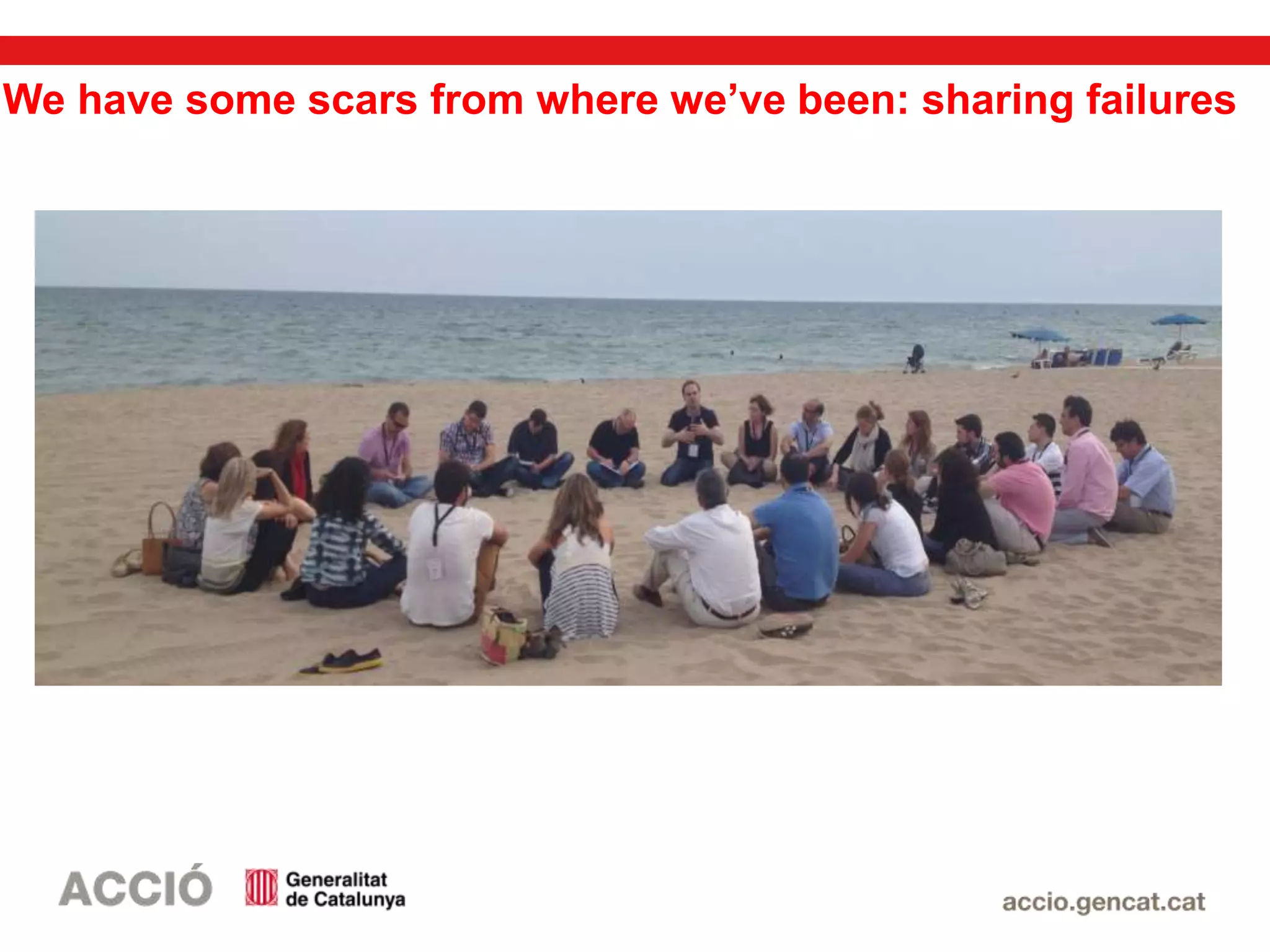 We have some scars from where we’ve been: sharing failures
 