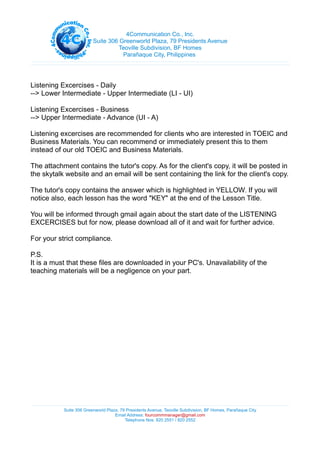 4 c memo compilation | PDF