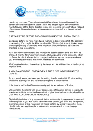 4 c memo compilation | PDF