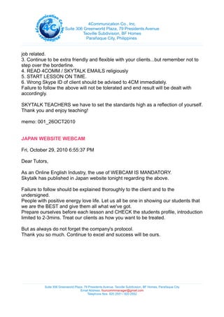 4 c memo compilation | PDF