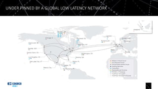 5
UNDER PINNED BY A GLOBAL LOW LATENCY NETWORK
 