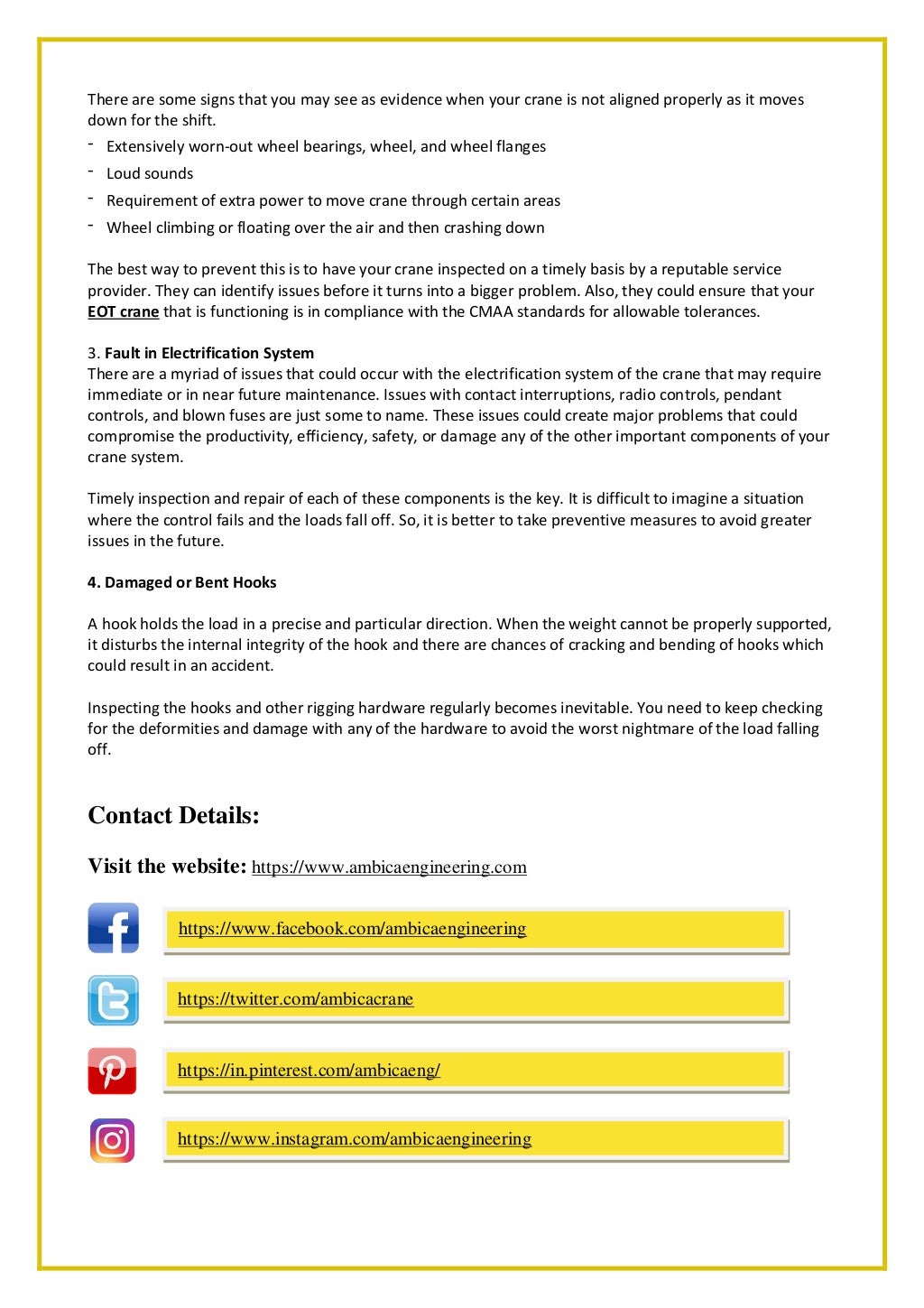 Common Problems with Overhead Crane and Solutions to Fix Them