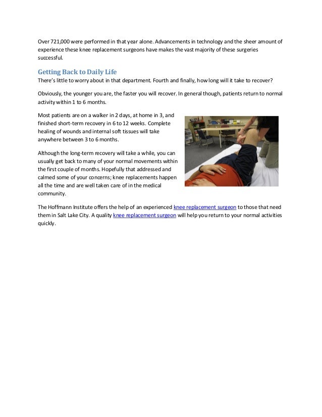 4 common questions on knee replacement surgery