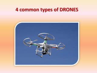 4 common types of DRONES
 