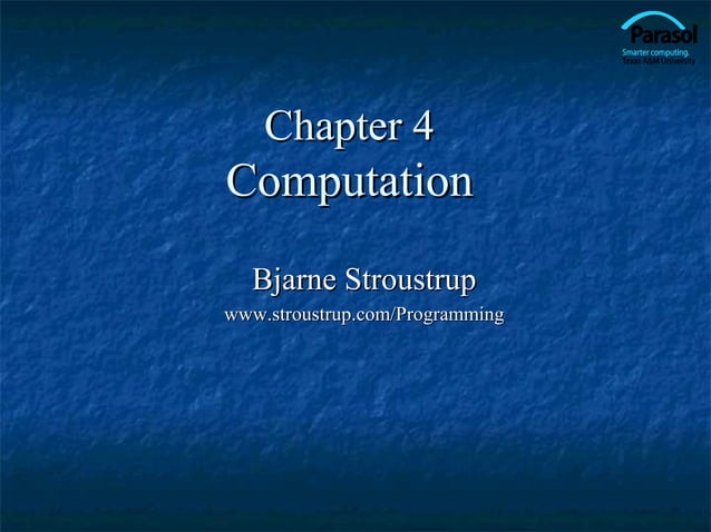 Computation Chapter 4 | PPT