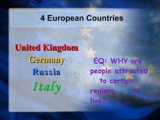 4 European Countries ,[object Object],[object Object],[object Object],[object Object],[object Object]