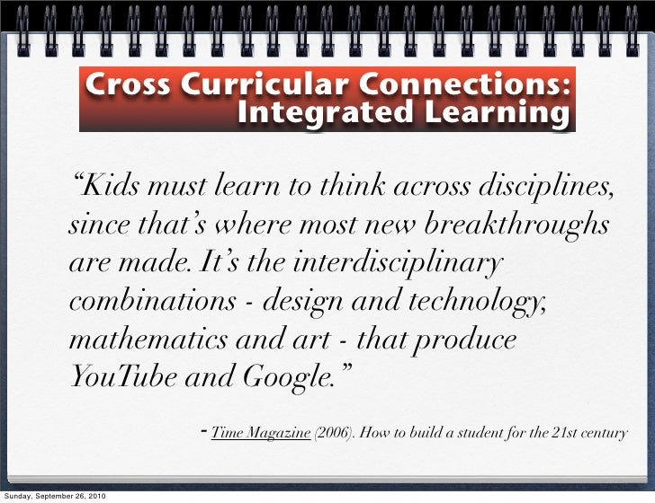 4 cross curricular 2010