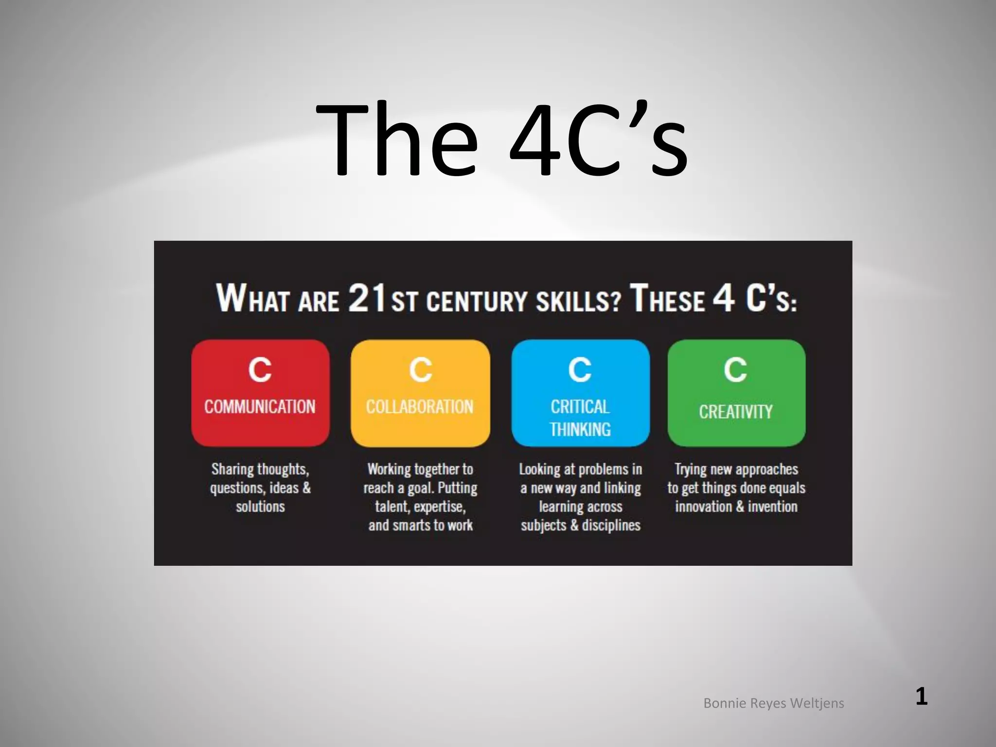 Education _ The 4 C's with GRR connection | PDF