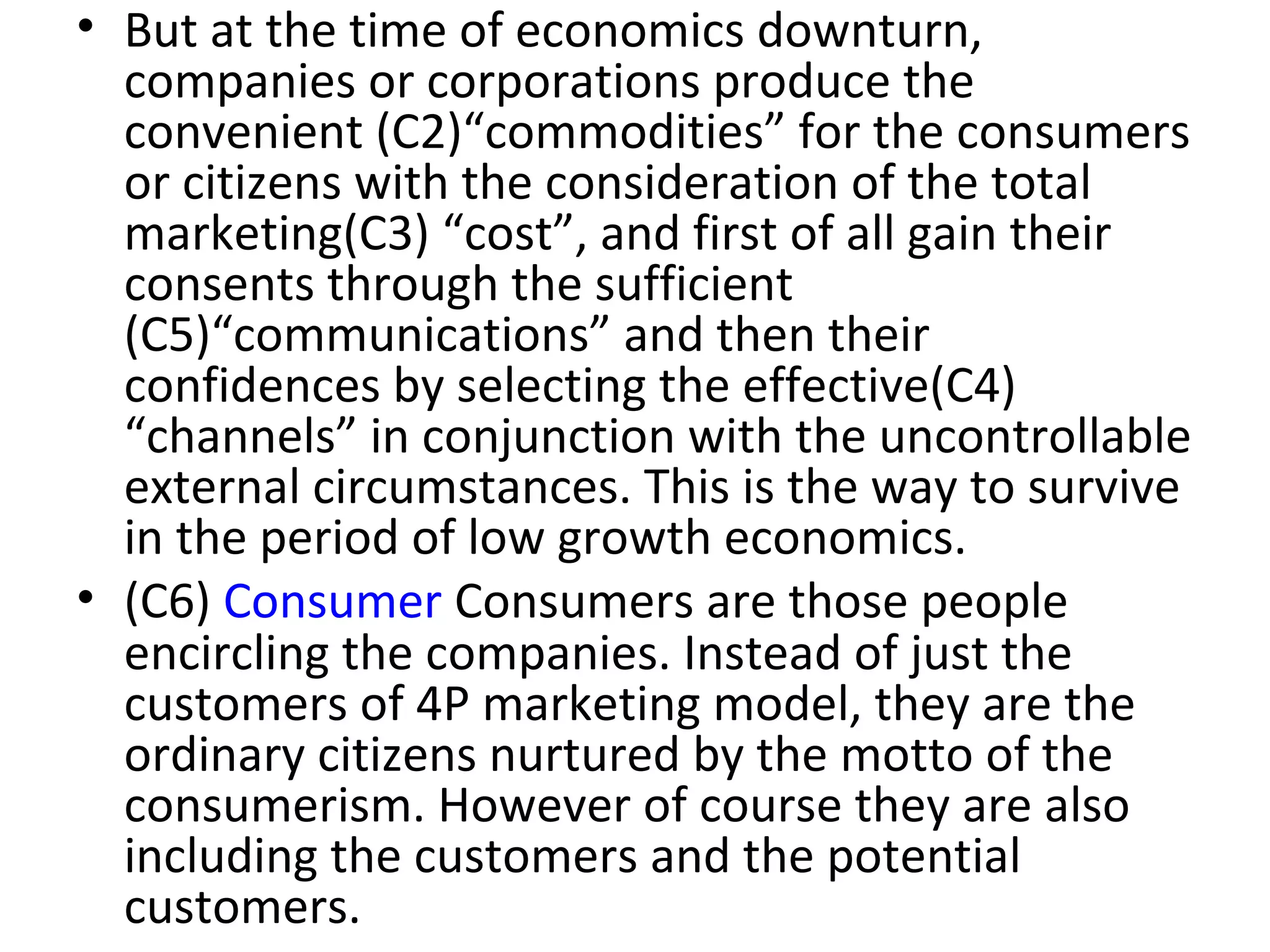 4c's & 7c's of marketing | PPT