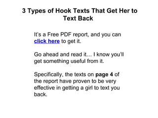 What to text back to a girl
