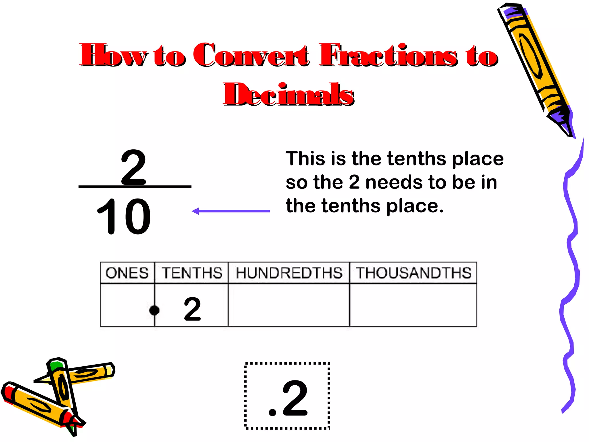 4d. fraction to decimal | PPT