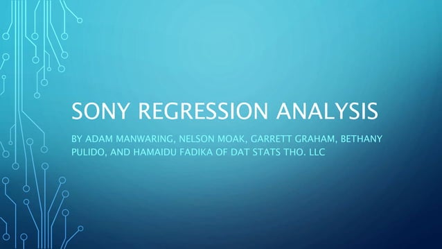 Regression AnalysisFinal ppt | PPT