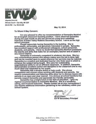 EVW Letter of Rec.