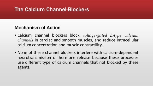 what are l calcium channel blockers