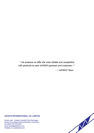 AATECH LED Catalogue 2015 | PDF