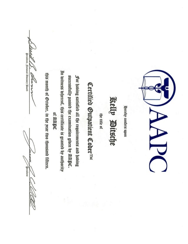 COC Certificate