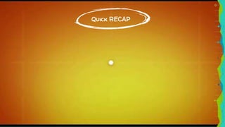 Quick RECAP
 