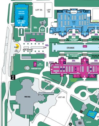 32
ESPLANADE
200s200s
100s
300 301
302 303
304 305
306 307
300s 300s
322 324 326 328 330
332 333 337 338
334 335 336
339 340 341 342 343 344 345 346 347 348 349 350 351 352
353 354
355 356 357
360 362 363 364 365 366 367 36
234 235
226225 227
224223
221 222
220
219
218217216215
212
213
211
210209
207206 208
205204
DART
ENTRANCE
MAIN ENTRANCE
FIRSTAVENUE
SAVOR SUSTAINABLE
FOOD MARKET
FOUNTAIN PLAZA
MUSIC HALL
LOT 3A LOT
3B
358 359
WOMENMEN
EXHIBITOR
LOUNGE
FOOD COURT
MEDIA
LOUNGE
1000s2000s3000s
FIRST
AID
2612 2613 2512 2513 2420 2011 1916
2610 2611 2510 2511 2418 2009 1914
2509 2416 2007 1912
2507 2414 2005 1910
2604 2605 2504 2505 2003 1908
2602 2603 2502 2503 2410 2001 1906
241925152517 2125222122232225222723152317 2117 252921192123 2121
3116 3114 3112 3102
16191713
1806 17081904 17041804 17061902 17021802 1710
3124
3122
3120 3118
1707
2119
1701
2109 2122
2107 2006
2105 2004
2103 2002
BACKSTAGE
1725 1818
1723 1816
1905 1810
1903 1808
1722
1720
1718
1716
1714
1716
MERCHANDISE
BOOTH
2229
1712
1813
1811
1809
1807
1805
1803
AUTOMOBILE
BUILDING
WOMENMEN
5000s 6000s
58255725 5824 5924
5121
5119
5220
5218
5222
5224
5117 5216
5115 5214
5120
5118
5116
5112
5110
5108
5106
5104
5102
5000
5002
5004
5323 5623 5722 5723 5822 5823 5922
5321 5621 5720 5721 5820 5821 5920
5319 5418 5619 5718 5719 5818 5819 5918
5317 5416 5617 5716 5717 5816 5817 5916 5917 6016
5315 5414 5615 5714 5715 5814 5915 6014
5913 6012
5421 5520 5521 5620
5613 5712 5713 5812 5813 5912
5911 6010
5419 5518 5519 5618
5611 5710 5711 5810 5811 5910
5909
5905 6004
5907 6006
6008
5609 5708 5709 5808 5809 5908
5415 5514 5515 5614
5607 5706
5605 5704
5707 5806
5705 5804
5807 5906
5805 5904
611461126110
50245012 50265014 50285016 50305018 50325020 5034
57285727572456275226513151305129
SCIENCE ON A
SPHERE
5010
MAIN
MUSIC STAGE
214
236 237
231
232
233
230
229228
5125
5123
5211
5209
5207
5308
5306
5310
CENTENNIAL H
LOT 4E
CAMPGROUND
STAGE
STAGE2
5919 6018
UNTAPPED SUSTAINABLE
BEER GARDEN
100s
EDTX OFFICE
EXHIBITOR
LOUNGE
MAGNOLIA
LOUNGE
CAMPOUTAFRICAN
AMERICAN
MUSEUM
FIRST
AID
GREEN
ROOM
LOUNGE
LOUNGE
LOUNGE
LOUNGE
LOUNGE
BIKE TEXAS
KIDSKUP
GREEN
ROOM
KEYNOTE STAGE
FOOD | WINE | SPIRITS | CULTURE
Presented by
5127 5128
5126
5124
5122
5111
5109
5107
5105
5113
5103
5101
5210
5208
5206
5204
5212
5202
5200
5213 5312
5311
5309
5307
5313
5410
5408
5406
5205 5304 5305 5404
5412
122123124 119120121 113115117 107109111 101103105
102104106108110112114116118
129
130
131
132
133
134 135 136 137 138 140 141 142 143 144 145 146 147 148
149 150
152
153
310 311 312 313 314
321 323 325 327 329
5036
125
126
127
128
139
151
159 160 161 162 163 164 165 166 167
66116
3317 3315
3321
3319
3323
3311 33093313
2413 2316
2411 2314
2409 2312
2407 2310
2405
2403 2306
2313 2230
2311 2228
2309 2226
2307 2224
2305
2303 2220
1703
3108 3106 31043110
3210 3208 32063212
3111 3109 31073113
3202
3105 3103
3204
3310 3308 33063312
3211 3209 32073213
3302
3205 3203
3304 3013
3011
3005
3003
2412 2308 2222
231924152417 2115
2218 2216 2214 2212 2210 2208 2206 2204 2202 2104 2102
2116
2110
2108
2114
2112
2106
2113 2012
2111 2010
2008
1913
1911
18171821 1819 2009171517171815 1621 1617
1711
1709
1705
100
2408 2406 2404 2402
361
5423 5522 5523 5622
5417 5516 5517 5616
WOMEN’S MUSEUM
DAR
HOUSE
FILM SERIES
MEETING ROOMS
SPONSOR LOUNGE
5006
5008
SPEAKER
LOUNGE
ANTARCTIC ART EXHIBIT
JOHN ALEXANDER
POSTER SIGNING
5921
NORMAN ROCKWELL
ART EXHIBIT
R
5221
5219
5217
5215
5225
5223
5324
5322
5320
5318
5316
5314
5429532853275326
6203 6205 620762016007 620960056003
6000
6002
621764376215
6013
6015
6011
6009
6102 61046100 61086106
5100
5050 5060
GATE
4
LOUNGE
LOUNGE
STAGE
 