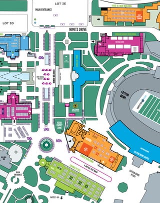 33
COTTONBOWL
500s
600s
COURTOFHONOR
68 369
370 371 375 376
372 373 374
377 378 379
385
386
247 248242 243
244 245 246
241
KEATING
TOWERBUILDING
COTTONBOWLPLAZA
LOT 3D
LOT 3E
589
593
556
557
558
559
560
561
562
563
564
565
566
567
568
569
581
580
579
578
577
576
575
574
573
541
540
539
538
537
536
582
510
502
529
530
531
532
533
534
535
464
463
462
461
460
459
458
432
433
434
435
436
437
438
439
440
441
445
446
447
448
449
450
451
422
423
424
425
426
427
428
429
430
515
516
517
518
519
520
521
504
506
508
583
584
585
586
587
666
662
663
664
665
1000s
12021204 1106 1012 1010 10081104 11021602 1506 1504 15021606 1604
1004
1006
1002
1412
1410
1404
17161402
1511
1509
1312
1310
1411
1409
1304
1302
1403
1401
1503
1501
GRANDPLACE
VOLUNTEER
ENTRANCE
7
240
239
238
HALL
BIG
TEXCIR
CLE
STAGE1
STAGE
KERA
FAMILY
ZONE
KIDS MOVIE
SCREEN
TREE CLIMBERS
INTERNATIONAL
400s
NIMITZ DRIVE
COTTONBOWLSUITES
7000s
4000s
700s
OLD MILL
INN
LOUNGE
LOUNGE
LOUNGE
61206118 6122 6124 6126 6128 6130 6132 61346133 6136
6229 6231 6233 6235
6301 6303 6305 6307
670
667
668
669
671 672 673 674 675 676
637 638
639
640
641
642
643
644
645
647
648
649650651
652
653
654
655
656
657
658
659
660
661
631
632
633
608
613
612
611
610
609
614615616617618619620621622623
634
635
636
624625
626
627
628
629
630
570
571
572
542
543
544
545
546
547
548
549
550
551
552
553
554
555
4304
4302
4300
4400
4402
4404
4406
4408
4410
4412
4414
4416
4405
4407
4310
4312
4401
4403
4318
4320
4322
4324
4216
4218
42204317
4319
4321
4326
4328
4213
4215
4112
4114
4116
4118
4004
4105
4000
4002
4101
4103
7000
7001
7003
7100
7101
7002
7004
7006
7008
7005
7007
7102
7104
7201
7300
7301
7305
7307
7309
7311
7302
7304
7306
7308
7203
7205
7207
7209
7009
7011
7013
7010
7012
7014
7016
7018
7020
7022
7024
7026
7028
7030
7032
7015
7017
70197106
7108
7110
7103
7105
71077200
7202
7204
7211
7213
72157310
7312
7314
7217
7219
7316
7318
7313
7315
7317
7319
7321
7323
7325
7327
7329
7221
7320
7223
7225
7322
7324
7227
7326
7229
7231
7328
7330
7109
7206
7111
7208
7117
7119
7214
7216
7021
7112
7023
7025
7114
7116
7027
7118
7029
7031
7120
7122
7033
7124
7035
7037
7126
7128
7039
7130
7041
7043
7132
7134
7121
7218
7123
7220
7129
7131
7226
7228
7233
7332
7235
7237
7334
7336
7239
7338
7241
7243
7340
7342
7045
7136
7047
7049
7138
7140
7137
7234
7245
7344
7247
7249
7346
7348
7051
7142
7053
7055
7144
7146
7139
7236
7141
7143
7238
7240
7251
7350
7253
7255
7352
7354
7331
7333
7335
7057
7148
7059
7061
7150
7152
7145
7242
7147
7149
7244
7246
7257
7356
7259
7261
7358
7360
7263
7265
7337
7339
7341
7343
7154
7151
7063
7056
7058
7060
7062
7064
7034
7036
7038
7040
7042
7044
7046
7048
7050
7052
7054
701 702 703 704 705 706 707 708 709 710 711 712 713 714
729
730
731
732
733
734
735
736
739
740
741
742
745
746
747
748
751
752
755
756
757
758
759
760
763
764
765
766
767
768
792 793 794 795 796 797 798
1230
1615 1613 141314151513
1408
1406
1507
1505
1308
1306
1407
1405
LEGO®
BUILD THE
CHANGE
417
408
409
410
411
412
413
414
415
416
418
420
421
431
442
443
444453 454 455 456
457
522
527 526 525 524 523
528
7303
4314
4316
4313
4315
4212
4214
4309
4311
4208
4210
4200
4202
4201
4203
4100
4102
4205
4207
4104
4106
4209
4211
4108
4110
592
590
591
EMBARCADERO BUILDING
6237
6310
6312
6314
6316
6318
6240
6239
BESTROBOTICSFIELD
LOUNGE
4306
4240
LOUNGE
FIRSTROBOTICSFIELD
STAGE
FOOD & FIBER BUILDING
9003 9005 9007 9009 9011 9013 9015 9017 9019 9021 9023
9104 9106 9108 9110 9112
9000
9100
9101 9103 9105 9107 9109 9111 9113
9102
9002
9114 9116 9118
9119 9121 9123 9125 9127 9129
9120 9122 9124 91309126 9128
9131
9132
9133
90339031
90329030
902990279025
9028902690249022902090189016901490129010900890069004
9232
9330
923092289226
923192299227 9233
9115 9117
9204 9206 92089200
9201 9203 9205 9207 9209
9210
9211
9212
9213
9202 9214 9216 9218
9219 9221 9223 9225
9220 9222 9224
9215 9217
9300 9302 9304 9306 9309 9310 9312 9314 9316 9318 9320 9321 9322 9324
9401 9403
9400 9402
HALLOFSTATE
12
MEETING ROOMS
9000s
9001
469 467
481 489
495 503
465
509 511 513
251
250
TINY HOUSE
VILLAGE
PETTING ZOO
YOGA
IN THE PARK
7345
E-BICYCLE TEST TRACK
MEETINGROOMS
SCHO
EXHIBITORLOUNGE
SOCIALMEDIAWALL
FOOD TRUCKS: 901-903
800
801 802 803
R
R
1228 1132 1130 1128 1038 1036 1034
1226 1224 1126 1124 1122 1032 1030 1028
1222 1220 1120 1118 1116 1026 1024 1022
1218 1216 1114 1112 1110 1020 1018 1016
749
750
753
754 762
761 769
770
771
774
775
772
773
776
6219 6221 6223 6225 6227 6300
6334
6332
6330
6328
61376135
786 787 788 789 790 791
1007
1009
11151117 1015 1011101711191215 101312171219
MAIN ENTRANCE
MAIN
ENTRANCE
GATES 5 & 6
STAGE
1 2 3 4
5 6 7
LOUNGE
 