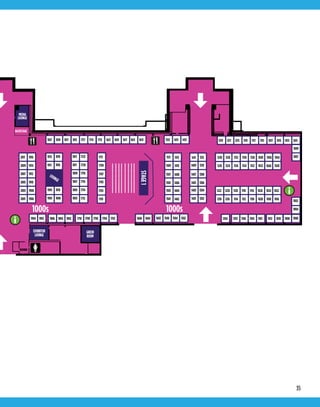 35
300s
56 357
360 362 363 364 365 366 367 368 369
370 371 375 376
372 373 374
377 378 379
385
386
358 359
666
662
663
664
665
WOMEN
EXHIBITOR
LOUNGE
MEDIA
LOUNGE
1000s1000s
2011 1916
2009 1914
2007 1912
2005 1910
2003 1908
2001 1906
16191713
12021204 1106 1012 1010 10081104 11021602 1506 1504 15021806 17081904 1704 16061804 17061902 1702 16041802 1710
1707
2119
1701
2122
BACKSTAGE
1004
1006
1002
1818
1816
1905 1810
1903 1808
1722
1720
1718
1716
1714
17161712
1412
1410
1404
17161402
1813
1811
1809
1807
1805
1803
1511
1509
1312
1310
1411
1409
1304
1302
1403
1401
1503
1501
STAGE1
700s
LOUNGE
GREEN
ROOM
667
668
701 702 703 704 705 706 707 708 709 710 711 712 713 714
729
730
731
732
733
734
735
736
739
740
741
742
745
746
747
748
751
752
755
756
757
758
759
760
763
764
765
766
767
768
792 793 794 795 796 797 798
1703
12301913
1911
18171821 1819 2009171517171815 1621 1617 1615 1613
1711
1709
1705
141314151513
1408
1406
1507
1505
1308
1306
1407
1405
361
1228 1132 1130 1128 1038 1036 1034
1226 1224 1126 1124 1122 1032 1030 1028
1222 1220 1120 1118 1116 1026 1024 1022
1218 1216 1114 1112 1110 1020 1018 1016
749
750
753
754 762
761 769
770
771
774
775
772
773
776
786 787 788 789 790 791
1007
1009
11151117 1015 1011101711191215 101312171219
 