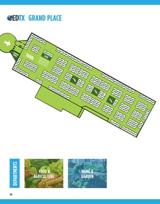 40
GRAND PLACE
TOWERBUILDING
GRANDPLACE
STAGE
7000s
LOUNGE
LOUNGE
LOUNGE
671 672 673 674 675 676
643
644
645
647
648
649650651
652
653
654
5
631
632
633
634
635
636
4302
4300
4400
4402
4404
4406
4408
4410
4412
4414
4416
4405
4407
4310
4312
4401
4403
4318
4320
4322
43
4216
4317
43
4213
4215
7000
7001
7003
7100
7101
7002
7004
7006
7008
7005
7007
7102
7104
7201
7300
7301
7305
7307
7309
7311
7302
7304
7306
7308
7203
7205
7207
7209
7009
7011
7013
7010
7012
7014
7016
7018
7020
7022
7024
7026
7028
7030
7032
7015
7017
70197106
7108
7110
7103
7105
71077200
7202
7204
7211
7213
72157310
7312
7314
7217
7219
7316
7318
7313
7315
7317
7319
7321
7323
7325
7327
7329
7221
7320
7223
7225
7322
7324
7227
7326
7229
7231
7328
7330
7109
7206
7111
7208
7117
7119
7214
7216
7021
7112
7023
7025
7114
7116
7027
7118
7029
7031
7120
7122
7033
7124
7035
7037
7126
7128
7039
7130
7041
7043
7132
7134
7121
7218
7123
7220
7129
7131
7226
7228
7233
7332
7235
7237
7334
7336
7239
7338
7241
7243
7340
7342
7045
7136
7047
7049
7138
7140
7137
7234
7245
7344
7247
7249
7346
7348
7051
7142
7053
7055
7144
7146
7139
7236
7141
7143
7238
7240
7251
7350
7253
7255
7352
7354
7331
7333
7335
7057
7148
7059
7061
7150
7152
7145
7242
7147
7149
7244
7246
7257
7356
7259
7261
7358
7360
7263
7265
7337
7339
7341
7343
7154
7151
7063
7056
7058
7060
7062
7064
7034
7036
7038
7040
7042
7044
7046
7048
7050
7052
7054
7303
4314
4316
4313
4315
4212
4214
4309
4311
4208
4210
4200
4202
4207
4209
4211
4108
4110
LOUNGE
4306
LOUNGE
FIRSTROBOTICSFIELD
7345
E-BICYCLE TEST TRACK
EXHIBITORLOUNGE
GATES 5 & 6
DEPARTMENTS
FOOD &
AGRICULTURE
HOME &
GARDEN
 