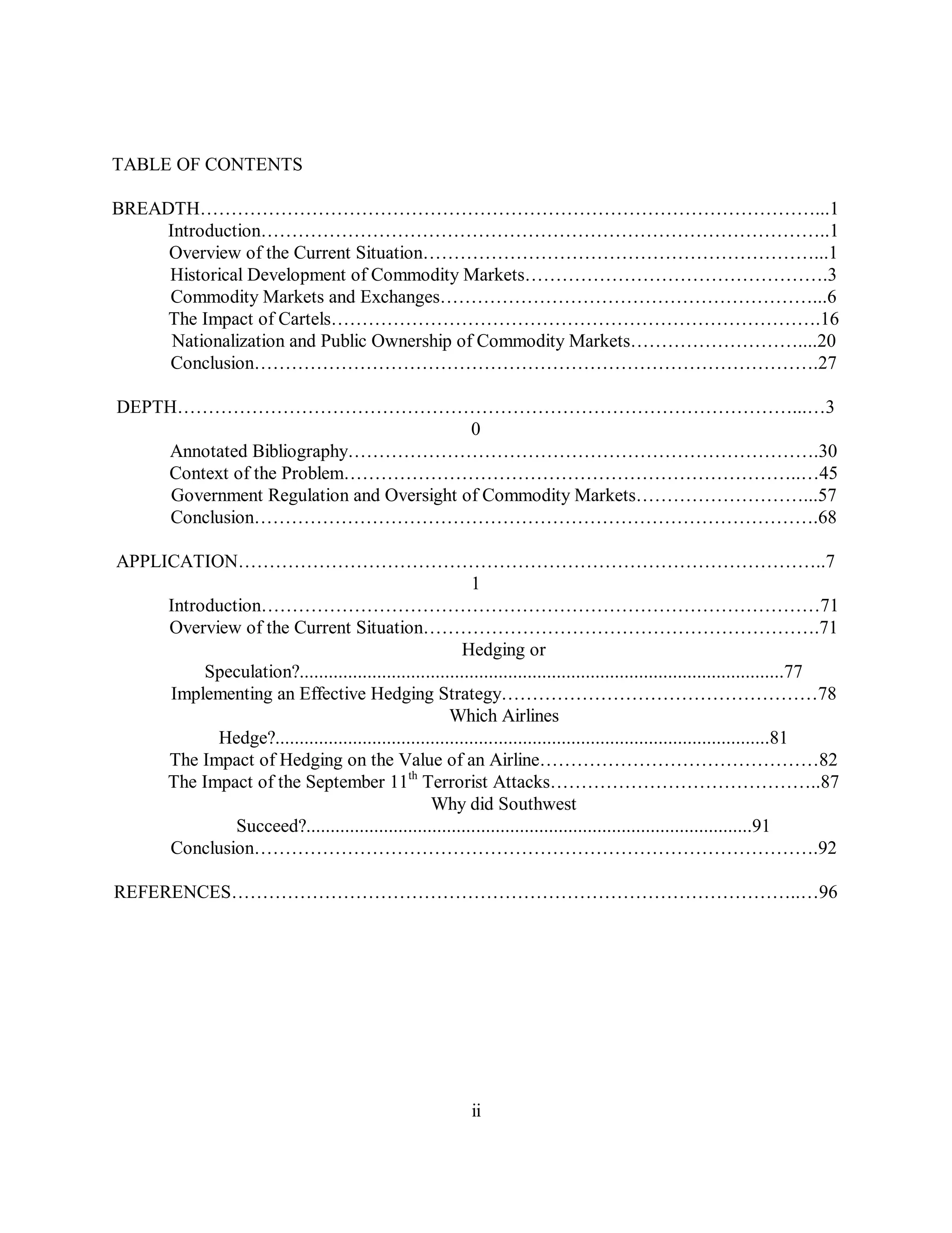 Jet Fuel Hedging Strategies Thomas FitzGibbon