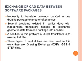 Integration of cad-cam systems & shared data base | PPTX