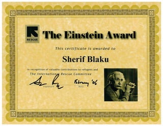 Sherif.Blaku Award