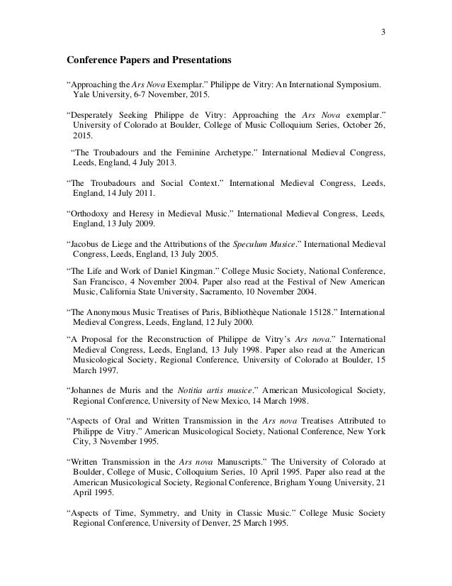 cv exemplar