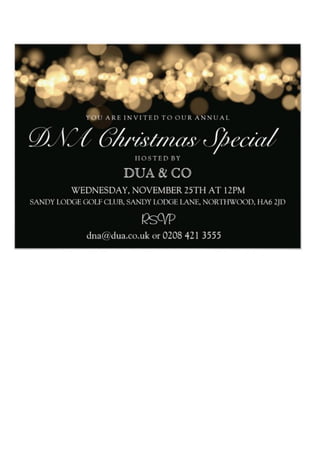 Christmas DNA Invite - 2015