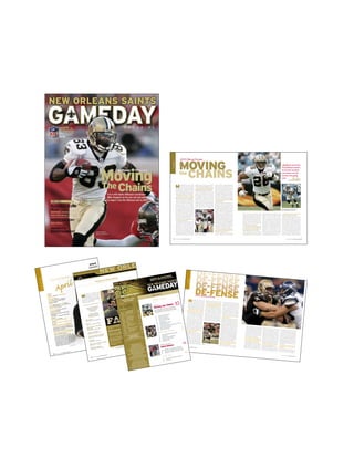 NEW ORLEANS SAINTS GAMEDAY MAGAZINE 11
M
ike Sheppard, who has been coach-
ing in the NFL since 1993 and has
been with the Saints since 2002 as
quarterbacks coach, was promoted to Offensive
Coordinator from his previous post in the off-
season. Sheppard discussed his new role as
coordinator and broke down the Saints different
offensive groups going into the 2005 season.
Q: What kind of changes in offensive
philosophy did you want to implement
when you moved into your new position?
A: The first thing is that you implement the
things that the head coach wants implement-
ed. We've worked hard to simplify both in
terms of the volume and the verbiage—
making things easier. I know Jim (Haslett)
feels the defense got better at the end of last
year and one of the reasons for that is they
were playing new players and they simplified
for those players. All of the sudden, the new
players are playing better and the defense is
playing better. I think he felt that that was
what he wanted to see change going into this
year. We've cut things back and tried to make
things easier and it think that's helped us.
Q: How was those changes received
during offseason workouts?
A: My judgment was that the players were
excited about it. They saw that number one,
fortunately, I was excited for the chance to do
this. They were, in turn, excited that there
weren't going to be a whole lot of changes. So,
when they came in for offseason workouts,
they saw that the terminology was similar.
Everything was less, but it was things that they
recognized and they didn't have to go through
a whole new system. Indeed, it was the same
system, just easier. My take is that everyone
identified with it well and adjusted to it well.
Q: You are going to calling the plays from
the coaches' booth in the press box. What is
the advantage to seeing it from upstairs?
A: The two advantages are, number one, that
you are not bothered by the emotion of the
game when you are upstairs. You don't have
anyone tugging at your sleeve, nobody talking
to you directly, so therefore it is an easier
atmosphere for us to call the game. The second
thing is, you can it see it. It's easier to look,
watch and react during a game when you are
upstairs than when you are on the field because
you have a better view of what the defense is
doing or maybe what your guys did or didn't
do. The vision's just better so therefore you
have an easier time reacting. Downstairs, you
might think you know, and then you wait for
the pictures after a series to tell you if you were
right or not and what adjustments you have to
make. This way, you have your sight and the
pictures. The third thing is you have an easier
time planning. Upstairs, you're not coaching –
it's all strategy and it's talking to coaches about
what they saw, but you don't have to deal with
the players. It's probably easier to plan what
your next series is or what your next thought is.
Q: What is the process for you between
plays from upstairs?
A: We’ll call in the plays to Turk Schonert, our
quarterbacks coach and Turk will relay it to
Aaron Brooks. We are going to utilize a wristband
and it will be a much more efficient that it was
in the past and it just happens quicker. There is
a little bit of challenge with that from the quar-
terback's standpoint, and from the play-caller's
standpoint, too. You are relaying numbers so
the quarterback hears, 'Wristband 14', he'll
look down and read it while he's giving the play
to the huddle. Usually, when you are not on a
wristband, you'll hear the play, process the play,
step into the huddle and call the play. Now, you
are processing it in the huddle while calling the
play so there is not a lot of processing going on.
You're just trying to make sure it's being read
correctly. It's a little different procedure for the
quarterbacks. There will be an adjustment for
everybody, but it think it will be very good.
Q: You have most of the starting unit
back on offense in 2005. How important is
that for you in your new role?
A: I think it's huge. There is a lot of continu-
ity there. I believe if you've got the right
NEW ORLEANS SAINTS GAMEDAY MAGAZINE10
players, that all they do is improve. During
camp, you want to play those 15 players who
will be in your first huddle a lot as much as and
as early as possible so that they can get used to
each other. So much of the game is communi-
cation and when you have new players, a lot of
the time it’s harder. Fortunately, we have some
new players, but not a lot of turnover and I
think that's a great advantage for us.
Q: There have been some changes on the
offensive line and a strong emphasis on
the running game. How important have
those changes been to the run game?
A: Changes happen every year, it seems. We
have great confidence in Jermaine Mayberry
and the addition he'll make. I think LeCharles
Bentley, Kendyl Jacox and Wayne Gandy will
all get better. They are good players who will
compete and they'll improve. Montrae
Holland, he'll find a way on the field some-
where—he's a good player. He's competing
inside with Kendyl at the guard spot so the
new players on the right side—Jermane's a
good player who's proven, has a Super Bowl
appearance in his background and has been a
solid player for years. We're happy to add him.
Jammal Brown, our first round pick, we have
expectations for. I really believe as the front
line goes, we go. We’re fortunate to have a
great coach like Jack Henry (Associate Head
Coach/Running Game Coordinator) and the
line should be the strength of our offense.
Q: What do you want to see out of Aaron
Brooks at quarterback this season?
A: I think the biggest thing for us is that the
quarterback has to be efficient. He has to be
able to execute the run and the pass. He has to
be able to protect the football like good teams
do. Aaron has had a couple of years of protect-
ing the football very well. Two years ago, he
only threw eight interceptions and last year,
he lost the ball on fumbles twice. The number
one thing you want to start with is not hurting
yourself. If we, as a group, can eliminate penal-
ties—the pre-snap things which have hurt us in
the past—and protect the football well, we have
a starting point. From there, Aaron has to be
efficient in the passing
FEATURE:
“
”Mike Sheppard
on RB Deuce McAllister
…Deuce had a great spring
during offseason workouts.
He was faster and played
more decisive. He is the
lead dog in the running
game…
2005OffensePreview:
Left: Running Back Deuce McAllister
Above: Wide Receiver Joe Horn
Center LeCharles Bentley —continued on page 39
CHAINS
MOVINGthe
NEW ORLEANS SAINTS GAMEDAY MAGAZINE
11
M
ike Sheppard, who has been coach-ing in the NFL since 1993 and hasbeen with the Saints since 2002 asquarterbacks coach, was promoted to OffensiveCoordinator from his previous post in the off-season. Sheppard discussed his new role ascoordinator and broke down the Saints differentoffensive groups going into the 2005 season.Q: What kind of changes in offensivephilosophy did you want to implementwhen you moved into your new position?A: The first thing is that you implement thethings that the head coach wants implement-ed. We've worked hard to simplify both interms of the volume and the verbiage—making things easier. I know Jim (Haslett)feels the defense got better at the end of lastyear and one of the reasons for that is theywere playing new players and they simplifiedfor those players. All of the sudden, the newplayers are playing better and the defense isplaying better. I think he felt that that waswhat he wanted to see change going into thisyear. We've cut things back and tried to makethings easier and it think that's helped us.Q: How was those changes receivedduring offseason workouts?A: My judgment was that the players wereexcited about it. They saw that number one,fortunately, I was excited for the chance to dothis. They were, in turn, excited that thereweren't going to be a whole lot of changes. So,when they came in for offseason workouts,they saw that the terminology was similar.Everything was less, but it was things that theyrecognized and they didn't have to go througha whole new system. Indeed, it was the same
system, just easier. My take is that everyoneidentified with it well and adjusted to it well.Q: You are going to calling the plays fromthe coaches' booth in the press box. What isthe advantage to seeing it from upstairs?A: The two advantages are, number one, thatyou are not bothered by the emotion of thegame when you are upstairs. You don't haveanyone tugging at your sleeve, nobody talkingto you directly, so therefore it is an easieratmosphere for us to call the game. The secondthing is, you can it see it. It's easier to look,watch and react during a game when you areupstairs than when you are on the field becauseyou have a better view of what the defense isdoing or maybe what your guys did or didn'tdo. The vision's just better so therefore you
have an easier time reacting. Downstairs, youmight think you know, and then you wait forthe pictures after a series to tell you if you wereright or not and what adjustments you have tomake. This way, you have your sight and thepictures. The third thing is you have an easiertime planning. Upstairs, you're not coaching –it's all strategy and it's talking to coaches aboutwhat they saw, but you don't have to deal withthe players. It's probably easier to plan whatyour next series is or what your next thought is.Q: What is the process for you betweenplays from upstairs?
A: We’ll call in the plays to Turk Schonert, ourquarterbacks coach and Turk will relay it toAaron Brooks. We are going to utilize a wristbandand it will be a much more efficient that it wasin the past and it just happens quicker. There isa little bit of challenge with that from the quar-terback's standpoint, and from the play-caller'sstandpoint, too. You are relaying numbers sothe quarterback hears, 'Wristband 14', he'lllook down and read it while he's giving the playto the huddle. Usually, when you are not on awristband, you'll hear the play, process the play,step into the huddle and call the play. Now, youare processing it in the huddle while calling theplay so there is not a lot of processing going on.You're just trying to make sure it's being readcorrectly. It's a little different procedure for thequarterbacks. There will be an adjustment foreverybody, but it think it will be very good.Q: You have most of the starting unitback on offense in 2005. How important isthat for you in your new role?
A: I think it's huge. There is a lot of continu-ity there. I believe if you've got the rightNEW ORLEANS SAINTS GAMEDAY MAGAZINE
10
players, that all they do is improve. Duringcamp, you want to play those 15 players whowill be in your first huddle a lot as much as andas early as possible so that they can get used toeach other. So much of the game is communi-cation and when you have new players, a lot ofthe time it’s harder. Fortunately, we have somenew players, but not a lot of turnover and Ithink that's a great advantage for us.Q: There have been some changes on theoffensive line and a strong emphasis onthe running game. How important havethose changes been to the run game?A: Changes happen every year, it seems. Wehave great confidence in Jermaine Mayberryand the addition he'll make. I think LeCharlesBentley, Kendyl Jacox and Wayne Gandy willall get better. They are good players who willcompete and they'll improve. Montrae
Holland, he'll find a way on the field some-where—he's a good player. He's competinginside with Kendyl at the guard spot so thenew players on the right side—Jermane's agood player who's proven, has a Super Bowlappearance in his background and has been asolid player for years. We're happy to add him.Jammal Brown, our first round pick, we haveexpectations for. I really believe as the frontline goes, we go. We’re fortunate to have agreat coach like Jack Henry (Associate HeadCoach/Running Game Coordinator) and theline should be the strength of our offense.Q: What do you want to see out of AaronBrooks at quarterback this season?A: I think the biggest thing for us is that thequarterback has to be efficient. He has to beable to execute the run and the pass. He has tobe able to protect the football like good teams
do. Aaron has had a couple of years of protect-ing the football very well. Two years ago, heonly threw eight interceptions and last year,he lost the ball on fumbles twice. The numberone thing you want to start with is not hurtingyourself. If we, as a group, can eliminate penal-ties—the pre-snap things which have hurt us inthe past—and protect the football well, we havea starting point. From there, Aaron has to beefficient in the passing game and do a good jobin decision-making. If he does that, which hecan do, and the other 10 guys play well, we'll dowell on offense.
Q: Can you give an overview of the typeof weapons you have at your disposal atwide receiver?
A: Joe Horn had such a great year last seasonand I was real excited that we got him undercontract in the offsea-
FEATURE:
caption
—continued on page 39
DE-FENSE
DE-FENSE
DE-FENSE
DE-FENSE
2005DefensePreview:
Locking Horns
Saints defensive tackle Rodney Leisle and Seahawks offensive guard
Matt Miller go one-on-one during the preseason opener for both teams
on Aug. 12 in the Superdome. Photo: Michael C. Hebert
52 NEW ORLEANS SAINTS GAME
DAY MAGA
ZINE
NAME: April
AGE: 20
HOMETOWN: New Orleans YEARS ON TEAM: 2
Background…
HIGH SCHOOL: Dominican
COLLEGE: UNO DEGREE: Exercise Physiology
OCCUPATION: Hip Hop and Pilates instructor
and Fitness Coordinator
Favorite…
MUSIC: anything I can dance to FOOD: Seafood
MOVIE: The Little Mermaid TV SHOW: Sex and the City
FOOTBALL POSITION: Tight End
Personal Information…
Lifetime Goal: To become successful in both
my career and personal life.
Personal exercise regime:
Strength training, dancing, pilates, yoga, running,
and meditating.
Favorite Pastime: Spending time with my family
and friends.
Worst habit: Procrastinating.
Trait you admire most in other people:
Persistence
Who is the positive woman role model in your life?:
My mother
If you had the opportunity to meet anyone in the
world, living or dead, who would it be and why?
Oprah because of her motivation, persistence, and
will to help others. She inspires me to follow my heart
and never give up on my dreams.
If you were to be stranded on a deserted island,
what one thing would you want to have with you?
Pictures of my family and friends
What is your most outstanding attribute?
My most outstanding attribute is my ability to make
others laugh. Laughing is great for the body. If I can
help at least one person everyday realize that life is
too short to focus on the negative that means another
good deed has been done in the world. It is the most
rewarding feeling to know that you’ve helped brighten
up someone’s day. Focusing on the negative only
reduces our ability to fully enjoy life.
April
SAINTSATIONS:
SaintsationSpotlightoftheGame
30 NEW ORLEANS SAINTS GAME
DAY MAGA
ZINE
Regional Marketing
M
any thanks to our fans and tick-
etholders in the greater Gulf
South region for your continued
and increased support of the Saints.
Please call our dedicated representatives
below, who are working hard each day to
support our regional efforts.
REGIONAL MARKETING DIRECTORY
MANAGER OF REGIONAL SALES
& BUSINESS DEVELOPMENT
Jake Schneider
(504) 729-5519
REGIONAL MARKETING
& PROMOTIONS SUPERVISOR
Heather Metzinger
Baton Rouge:
(225) 927-8626 — DEREK HENDERSON
Bayou:
(504) 731-1879 — MICHAEL DONOHOO
Biloxi, Gulfport, Hattiesburg,
Mississippi:
(228) 863-9555 — MURPHY DORE
Jackson, Mississipi:
(228) 863-9555 — MURPHY DORE
Central & Northern Louisiana:
(225) 987-8626 — DEREK HENDERSON
Lafayette:
(504) 731-1883 — ROB SCHOLL
Mobile, Ala., Pensacola, Florida:
(251) 479-2327 — JEFF LONG
Military Coordinator:
(228) 863-9555 — MURPHY DORE
Sept. 18 vs. N.Y. Giants (Noon)
Mississippi Day (Jackson, Hattiesburg,
Natchez, Meridian, Biloxi/Gulfport)
OOcctt.. 22 vvss.. BBuuffffaalloo (Noon)
Central & Northern Louisiana Day
(Alexandria, Monroe, West Monroe,
Shreveport, Natchitoches)
OOcctt.. 3300 vvss.. MMiiaammii
Baton Rouge Day
NNoovv.. 66 vvss.. CChhiiccaaggoo (Noon)
Alabama Gulf Coast (Mobile) & Florida Gulf
Coast (Pensacola) Day
DDeecc.. 1188 vvss.. CCaarroolliinnaa (Noon)
Acadiana & Southwest Louisiana Day
(Lafayette, Lake Charles, Opelousas, New
Iberia)
DDeecc.. 2244 vvss.. DDeettrrooiitt (Noon)
Bayou Day (Houma, Thibodaux, Morgan
City, Lafourche & Terrebonne Parishes)
Regional Community Days
New Orleans Saints 5800 Airline Drive, Metairie, LA 70003 • Main Phone: (504) 733-0255
Ticket Office: (504) 731-1700 • Web Site: www.NewOrleansSaints.com
Michael Lewis
Wide Receiv
er
©MichaelC.Hebert
Don’t miss your day at the Superdome with the Saints. Join us for a day of football and
fun! Tickets are just a phone call away, so contact your regional representative for ticket
information.
AUGUST Preseason
Fri. 12
SEATTLE SEAHAWKS
7 pm
Thur. 18
at New England Patriots
7 pm
Fri. 26
BALTIMORE RAVENS
7 pm
SEPTEMBER
Thur. 1
at Oakland Raiders
8 pm
Regular Season
Sun. 11
at Carolina Panthers
Noon
Sun. 18
NEW YORK GIANTS
Noon
Sun. 25
at Minnesota Vikings
Noon
OCTOBER
Sun. 2
BUFFALO BILLS
Noon
Sun. 9
at Green Bay Packers
Noon
Sun. 16
ATLANTA FALCONS
Noon
Sun. 23
at St. Louis Rams
Noon
Sun. 30
MIAMI DOLPHINS
Noon
NOVEMBER
Sun. 6
CHICAGO BEARS
Noon
Sun. 13
Bye Week
Sun. 20
at New England Patriots
Noon
Sun. 27
at New York Jets
7:30 pm
DECEMBER
Sun. 4
TAMPA BAY BUCCANEERS
Noon
Mon. 12
at Atlanta Falcons
8 pm
Sun. 18
CAROLINA PANTHERS
Noon
Sat. 24
DETROIT LIONS
Noon
JANUARY
Sun. 1
at Tampa Bay Buccaneers
Noon
EXECUTIVE EDITOR Chris Pika
EDITOR Meredith Landry
ART DIRECTOR
Suzan Matherne
PHOTOGRAPHY Michael C. Hebert
EDITOR IN CHIEF Errol Laborde
CUSTOM PUBLISHING MANAGER
Susan Wallace
ACCOUNT EXECUTIVE Donna Childress
TRAFFIC MANAGER
Allyson Gervais
PRE-PRESS MANAGER
Paul Hawkins
SENIOR PRODUCTION DESIGNER
Kristin Badeaux
PRODUCTION DESIGNERS
Nicholas Martinez, Marissa Ruiz
CIRCULATION MANAGER
Daniel Broussard
CHIEF EXECUTIVE OFFICER William M. Metcalf Jr.
CHIEF OPERATING OFFICER Todd Matherne
To sell or purchase programs
call Daniel Broussard at 830-7244
The 2005 New Orleans Saints Gameday
is produced for the New Orleans Saints by
MCMedia, LLC, 111 Veterans Blvd., Ste. 1800,
Metairie, LA, 70005, (504) 832-3555.
Copyright 2005 New Orleans Saints and MCMedia,
LLC. No part of this publication may be reproduced
without the consent of the publisher.
New Orleans Saints
2005 Schedule
Saints Ticket Information:
(504) 731-1700
www.NewOrleansSaints.com
© 2005; New Orleans Saints
, National Football League
Q & A with Saints Offensive Coordinator
Mike Sheppard on his new role and what
to expect from the offensive unit in 2005.
Moving the Chains
8 Tonight’s Entertainment
12 Owner Tom Benson
14 Saints Administration
16 Head Coach Jim Haslett
18 Coaching Staff
20 Football Operations Staff
22 2005 Staff Directory
24 Louisiana Superdome Seating Chart and Facts
26 Saints Player Headshots
30 Regional Marketing
C O N T E N T S :
F E A T U R E :
34 Saints/Seahawks Starting Lineups
36 Saints Stats
40 Seahawks Player Headshots
42 Seahawks Alpha Roster
44 Seahawks Stats
Saints Defense
46
P H O T O G A L L E R Y :
Tonight’s Game
10
SaintsAlphaRoster
31
6
48 2005 NFC Final Results and Standings
50 2005 AFC Final Results and Standings
52 Spotlight Saintsation of the Game: Callie
62 FInal 2004 NFL Statistical Leaders
64 Final Frame
SAINTS VS. SEAHAWKS
August 12, 2005 Louisiana Superdome
SaintsTrivia
56
 