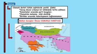 Sonuç Londra Antlaşması 1913
*Osmanlı Devleti'nin Batı sınırı Midye-Enez hattı olacak.
Bulgaristan: Bütün Trakya'yı ele ge...