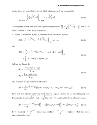 4 damped harmonicoscillator | PDF