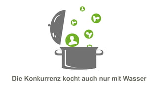 Die Konkurrenz kocht auch nur mit Wasser
12
 