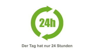 Der Tag hat nur 24 Stunden
13
 