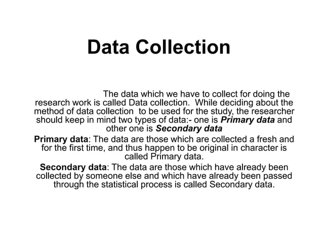 4 data collection.ppt data collection data collection data collection ...