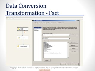 SSIS Data Flow Tasks | PDF