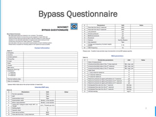 7
Bypass Questionnaire
 