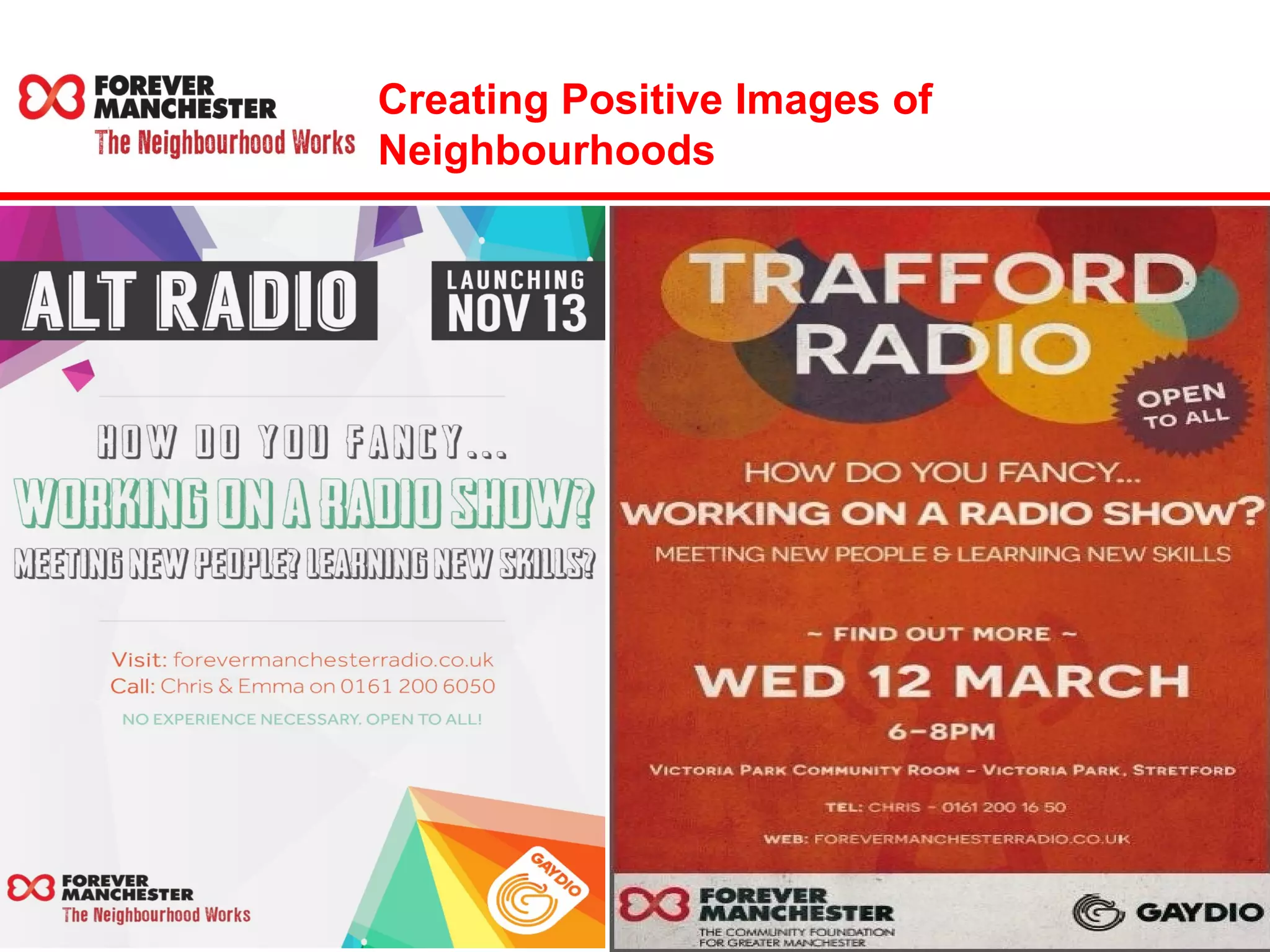 Creating Positive Images of 
Neighbourhoods 
 