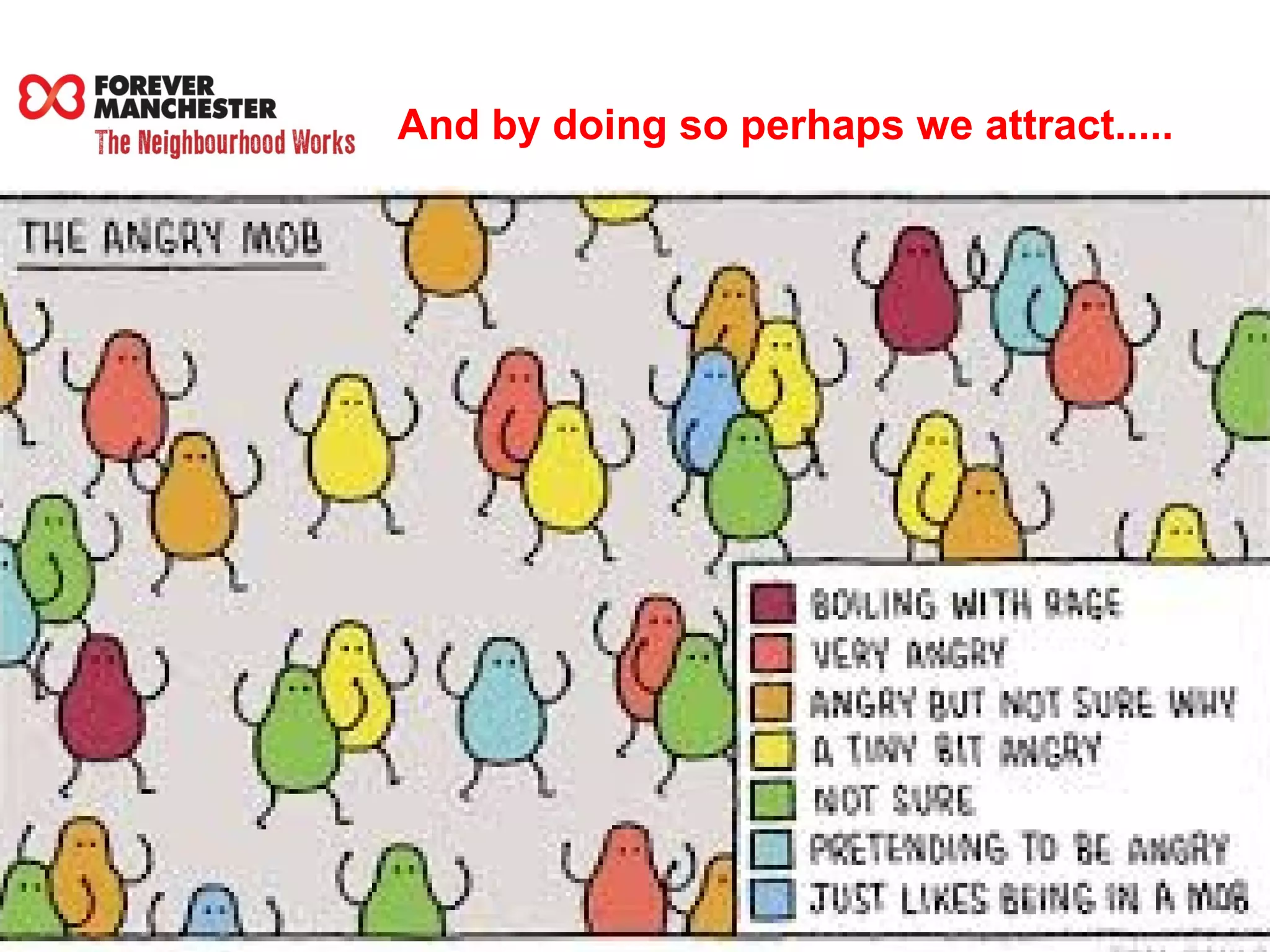 And by doing so perhaps we attract..... 
 