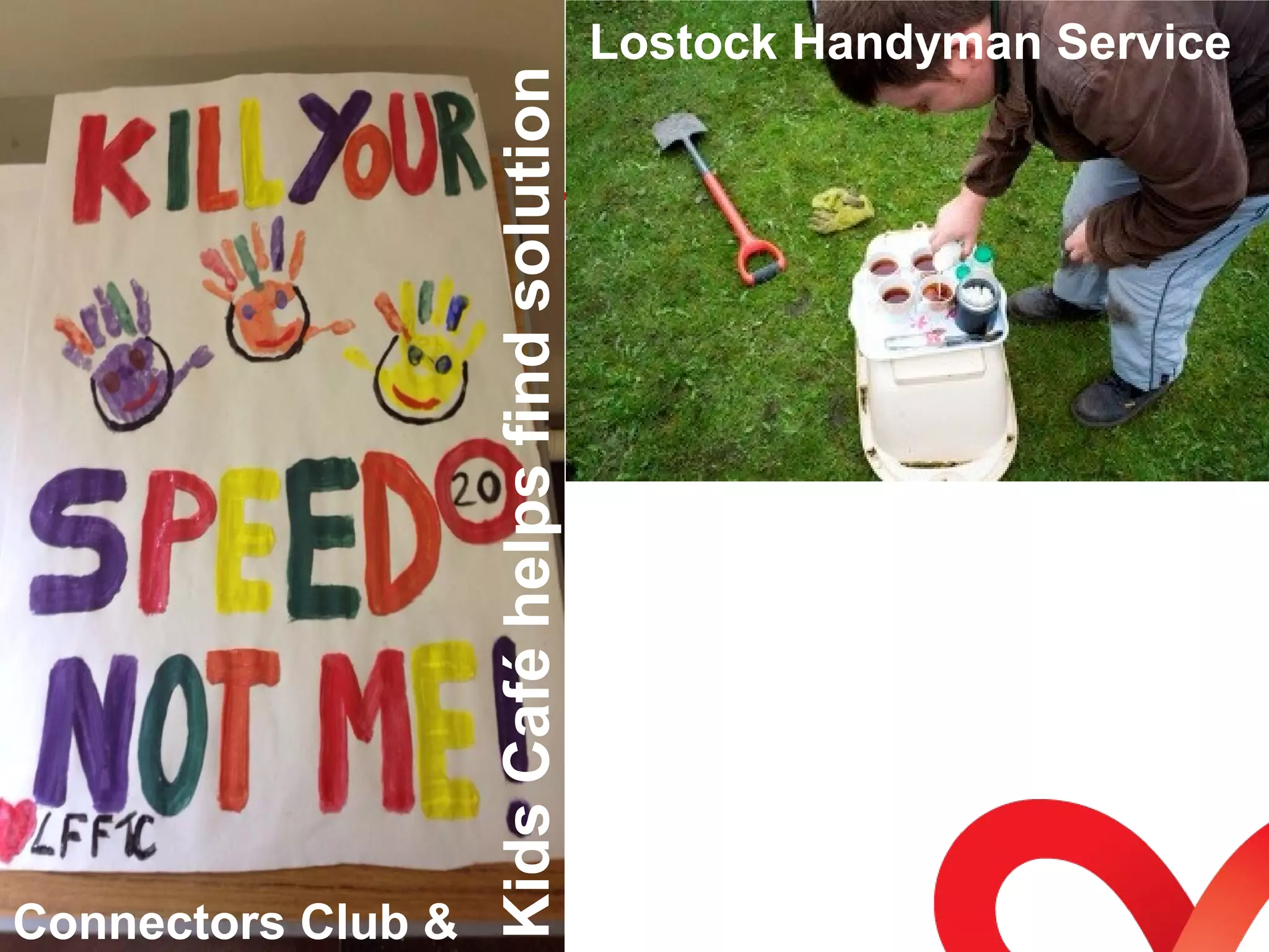 Lostock Handyman Service 
Kids Café helps find solution 
Connectors Club & 
 