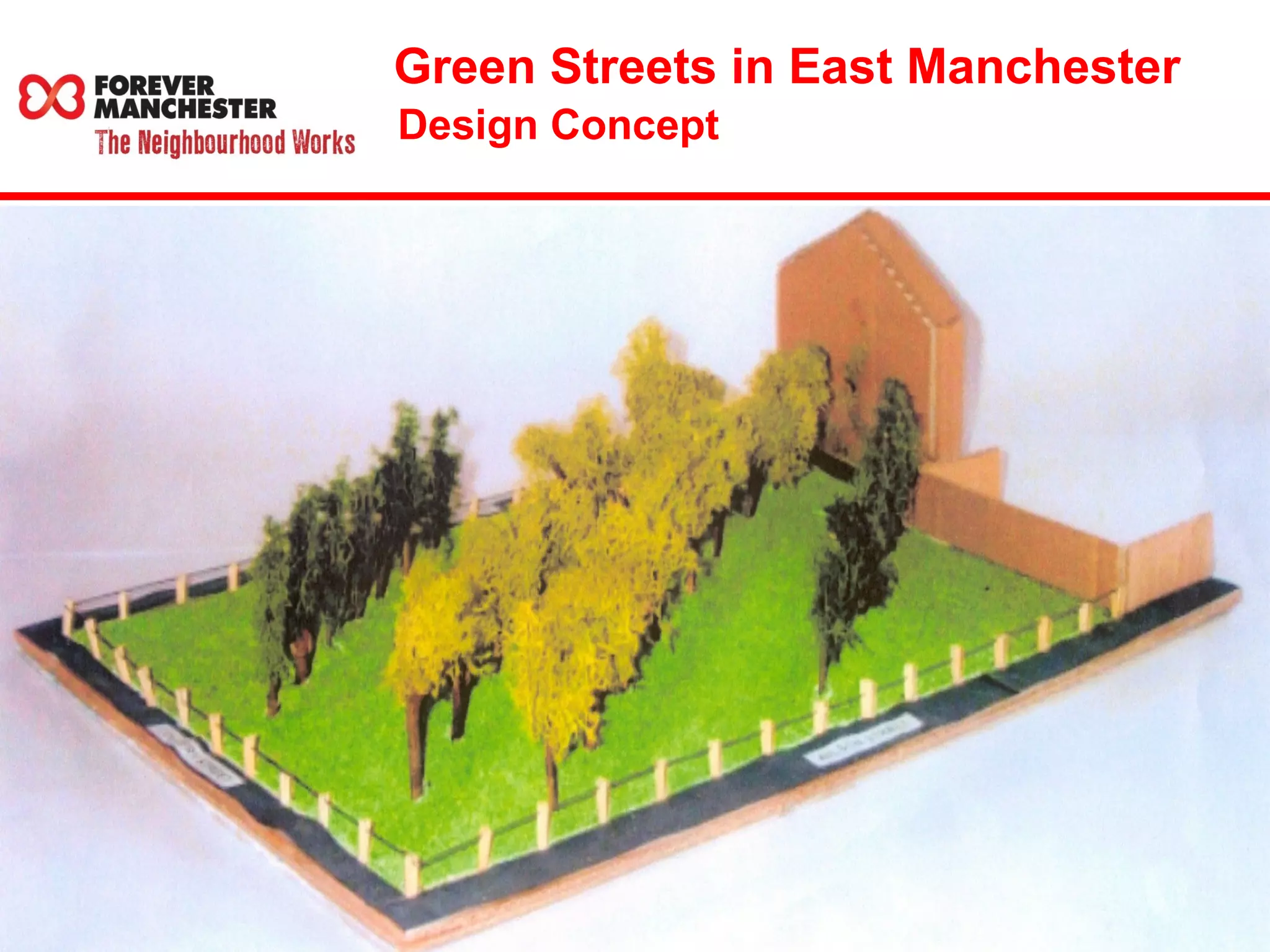 Green Streets in East Manchester 
Design Concept 
 