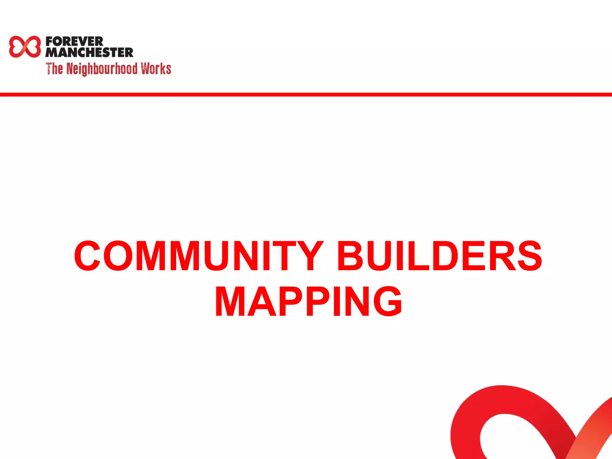 COMMUNITY BUILDERS 
MAPPING 
 