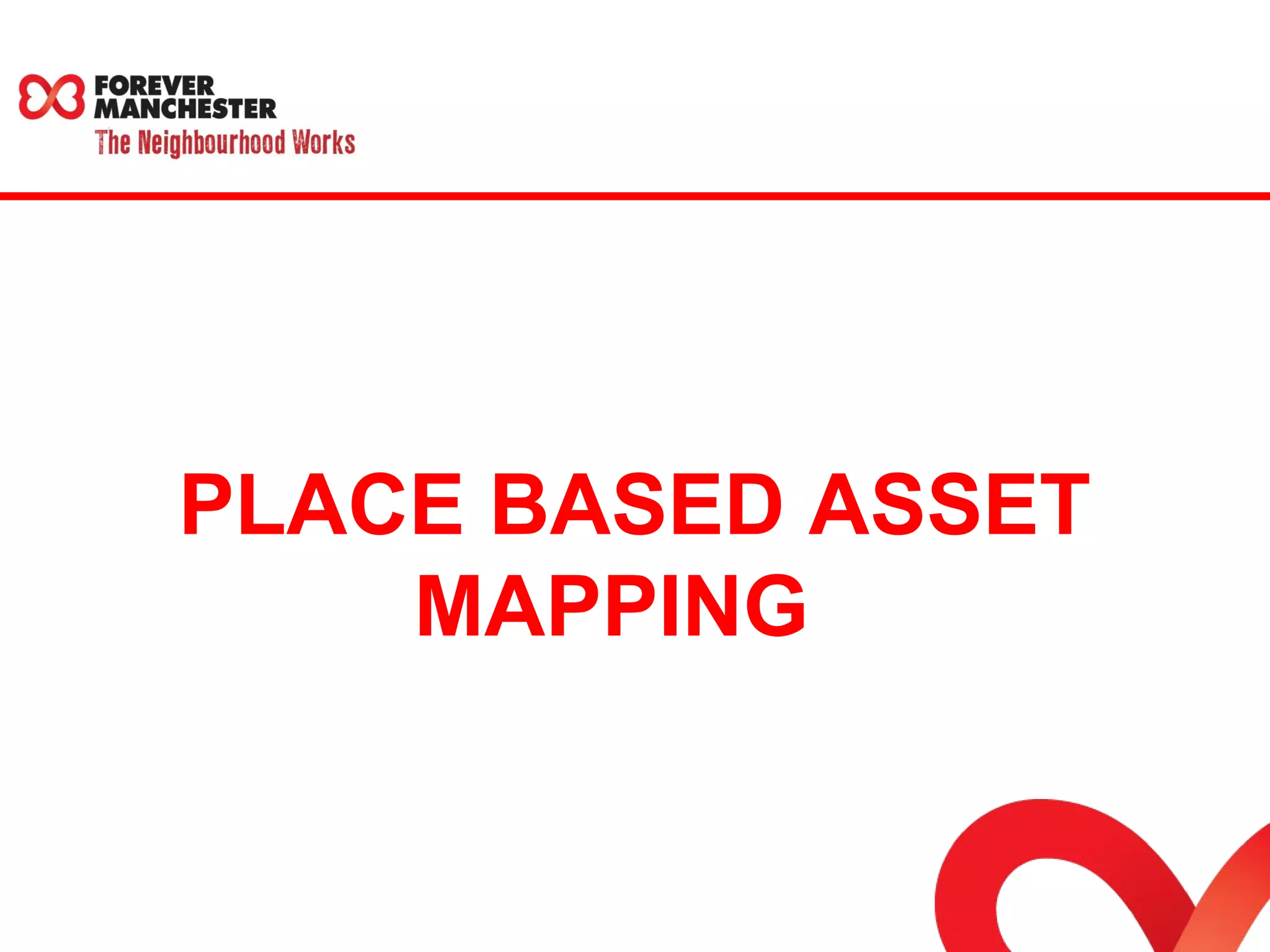 PLACE BASED ASSET 
MAPPING 
 