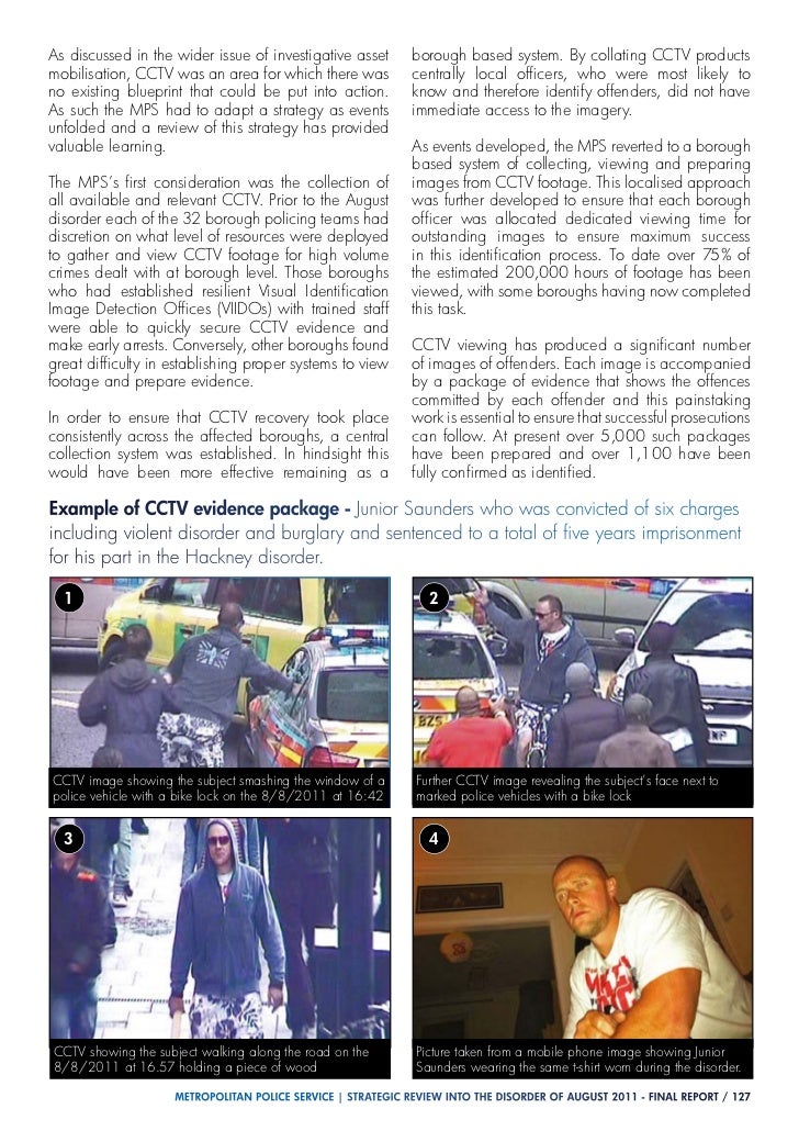 Metropolitan Police Service Report 4 days in August