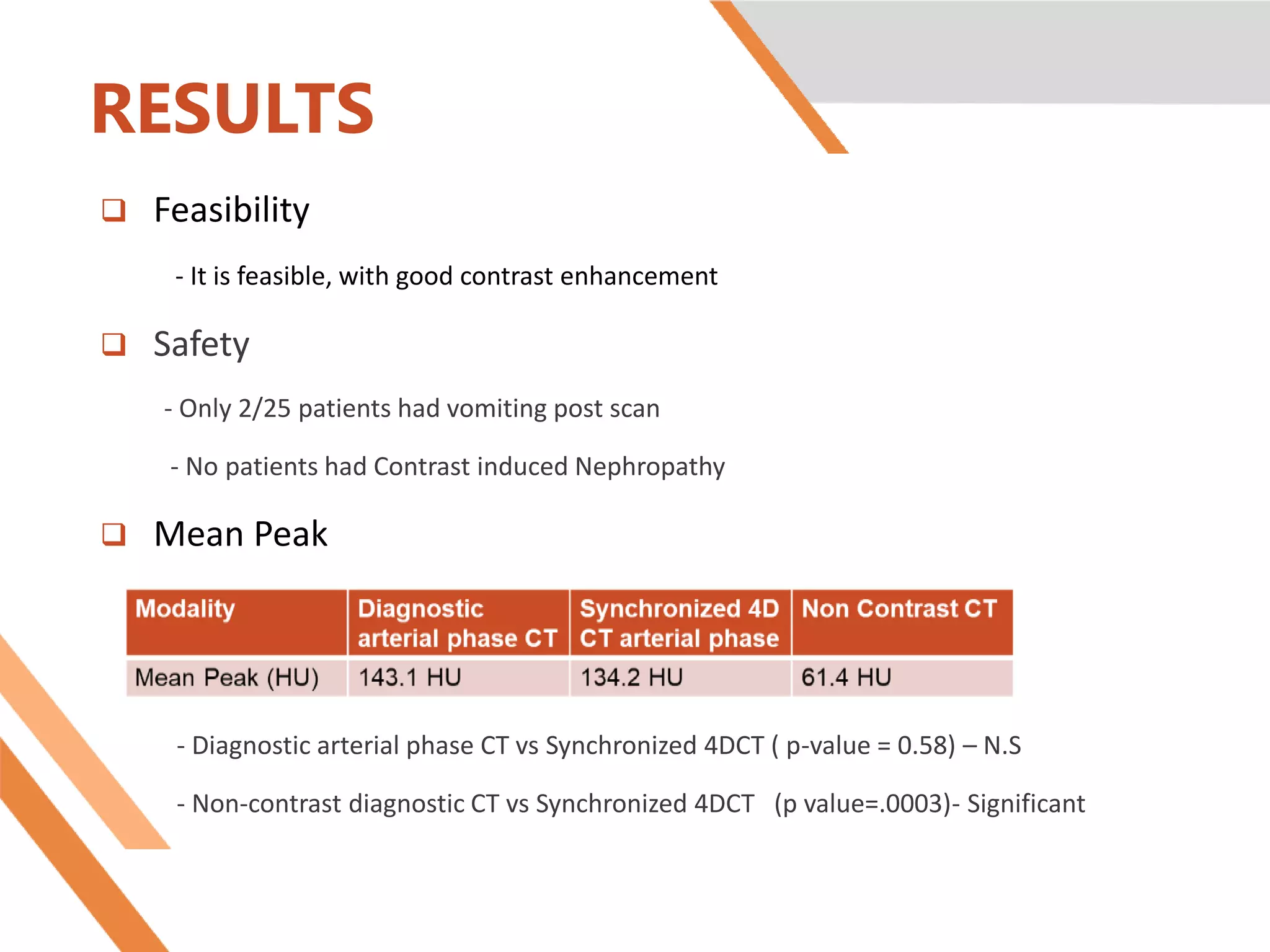 4 D CT simulation with synchronized intravenous contrast injection | PPTX