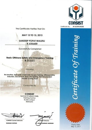 BOSET CERTIFICATE valid may2017